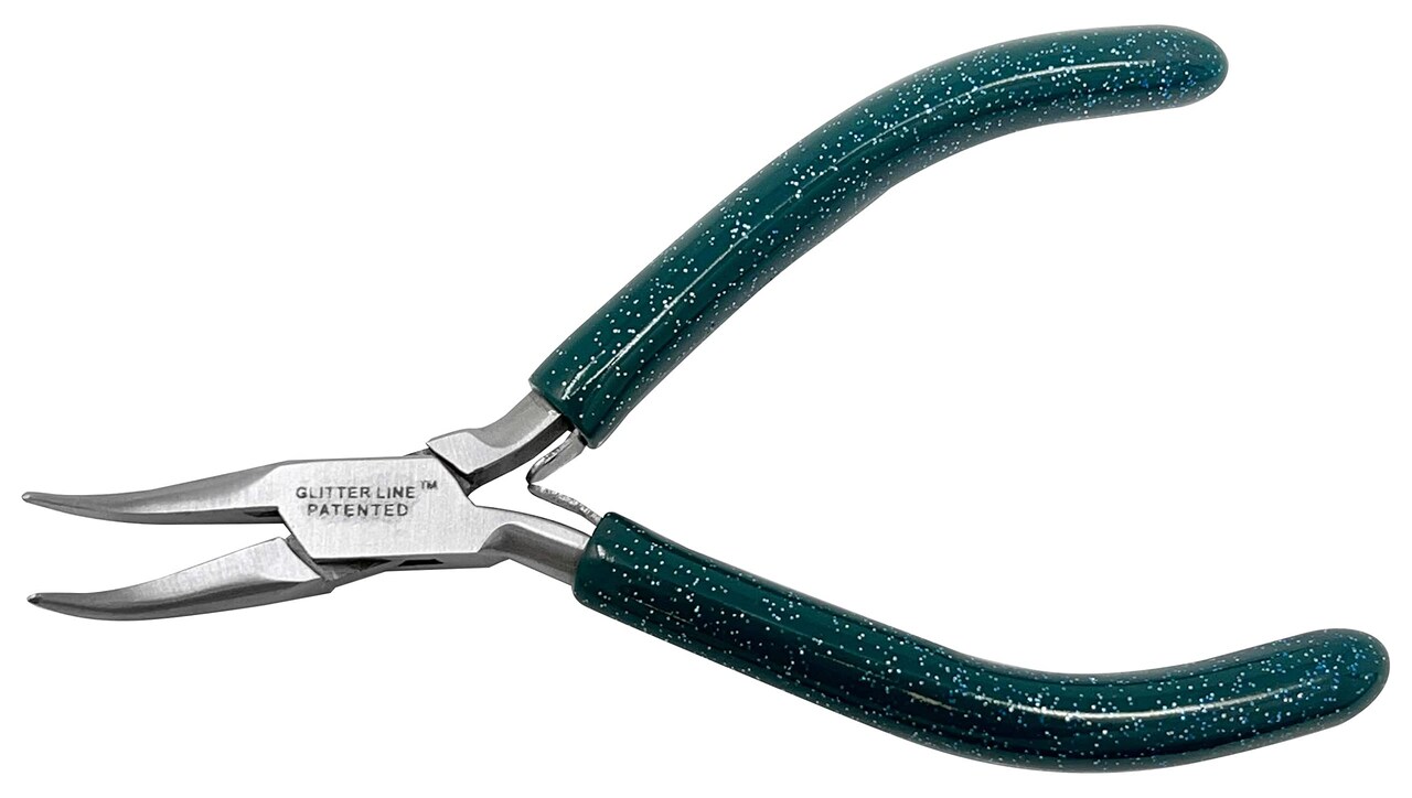 4-1/2" Glitter Line Bent Nose Plier Pliers Jewelry Making Wire Metal Forming Shaping Tool